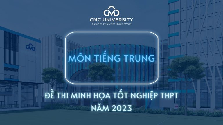 Đề thi minh họa tốt nghiệp THPT năm 2023 môn tiếng Trung