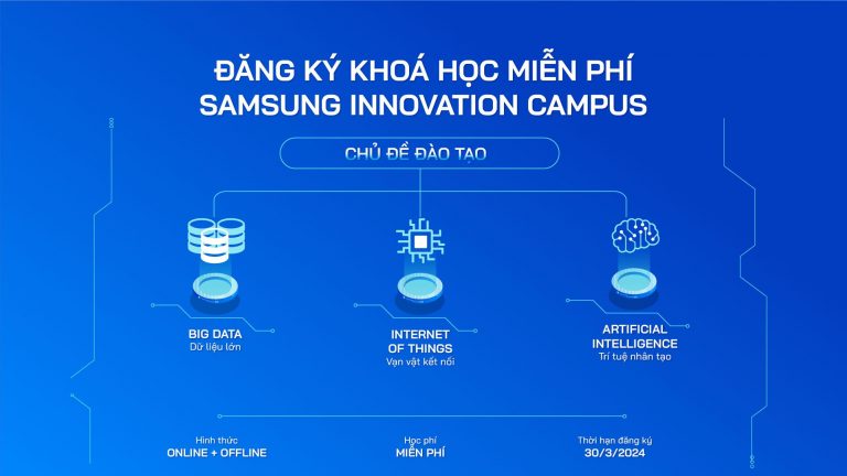 Cơ hội tham gia khóa học Samsung Innovation Campus (SIC) – Miễn 100% học phí