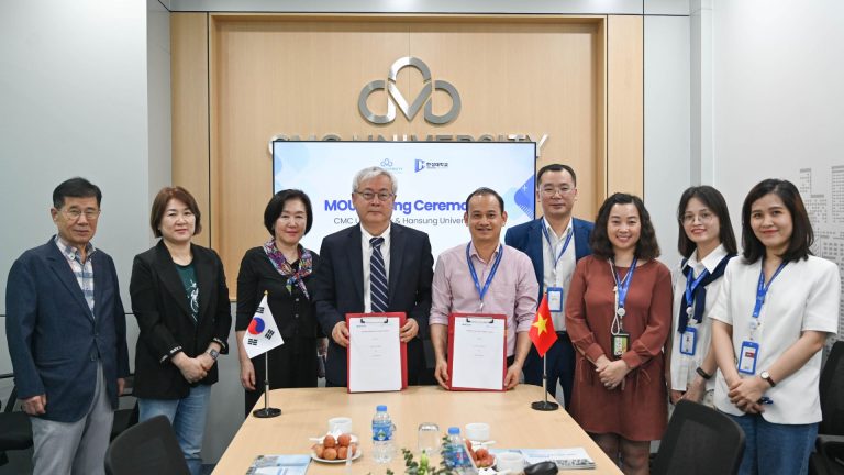 Khoa Công nghệ Thông tin và Truyền thông, Trường Đại học CMC ký kết biên bản ghi nhớ với Viện Cao học – Trường Đại học Hansung, Hàn Quốc