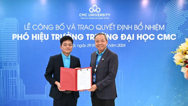 Trường Đại học CMC bổ nhiệm Phó Hiệu trưởng mới là chuyên gia về AI