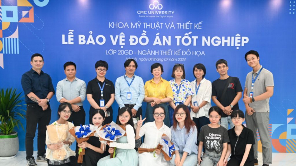 Ấn tượng với các tác phẩm nghệ thuật tại Lễ bảo vệ đồ án tốt nghiệp lớp 20GD – Ngành Thiết kế Đồ họa, Trường Đại học CMC