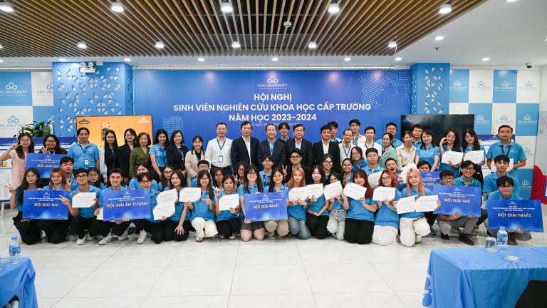 Hội nghị Nghiên cứu Khoa học sinh viên Trường Đại học CMC năm học 2023 – 2024 và triển lãm công trình nghiên cứu khoa học sinh viên