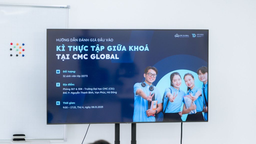 Sinh viên Trường Đại học CMC bứt phá giới hạn, sẵn sàng chinh phục môi trường chuyên nghiệp tại CMC Global