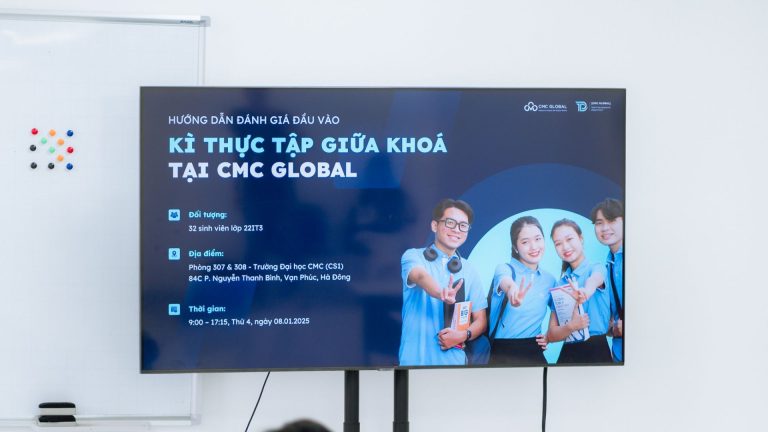 Sinh viên Trường Đại học CMC bứt phá giới hạn, sẵn sàng chinh phục môi trường chuyên nghiệp tại CMC Global