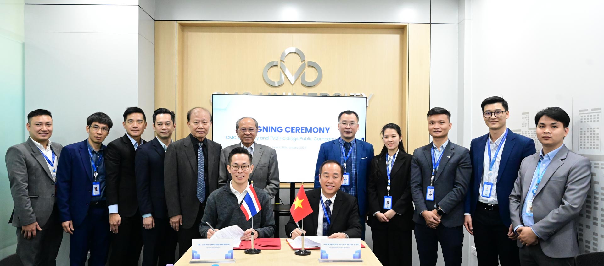 trường đại học cmc làm việc với đoàn doanh nhân Thái Lan ký MOU