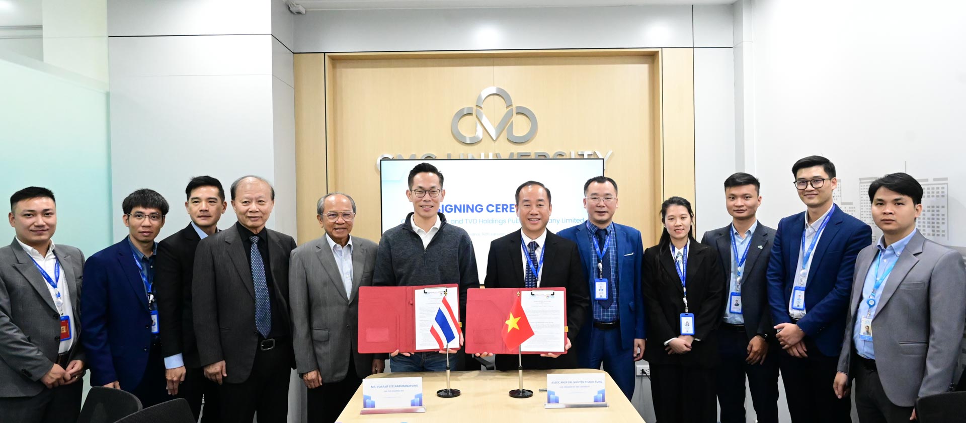 trường đại học cmc làm việc với đoàn doanh nhân Thái Lan ký MOU