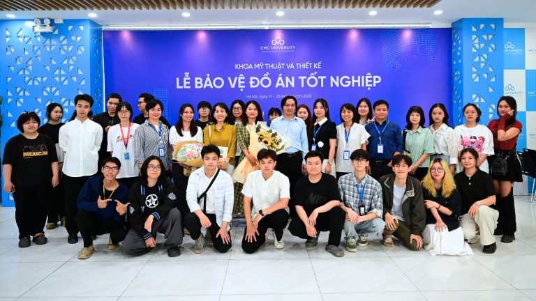 Dấu ấn sáng tạo tại Lễ bảo vệ đồ án tốt nghiệp dành cho sinh viên lớp 21GD – ngành Thiết kế Đồ họa, Trường Đại học CMC