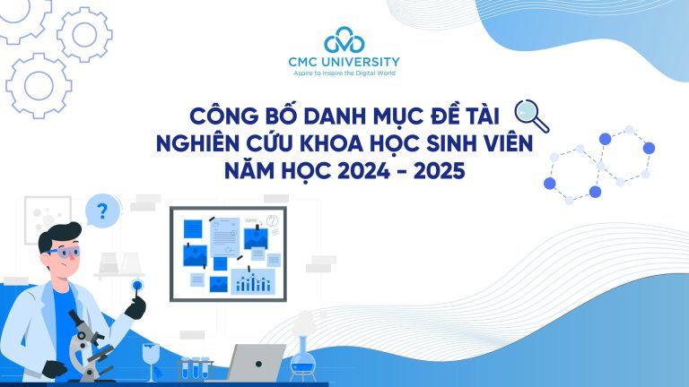 Trường Đại học CMC công bố danh mục các đề tài Nghiên cứu Khoa học sinh viên năm học 2024-2025