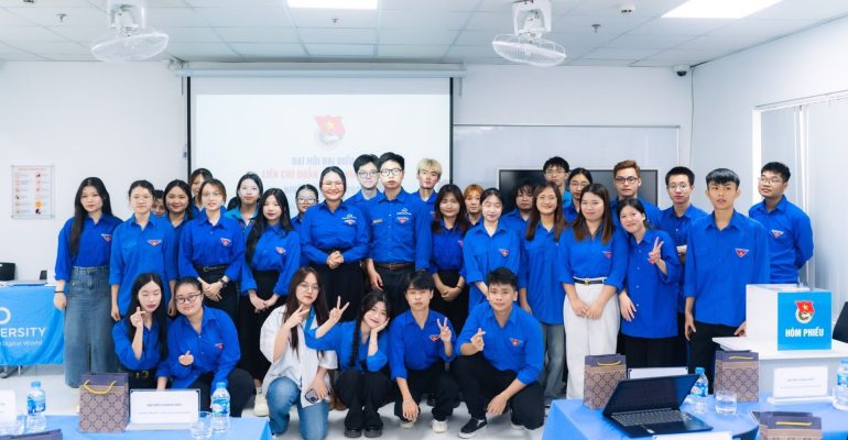 ẢNH THUMB Đại hội Đại biểu Liên chi Đoàn Khoa Ngôn ngữ Trường Đại học CMC, nhiệm kỳ 2025 – 2027