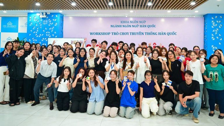 Gieo mầm văn hóa, lan tỏa đam mê: Trải nghiệm văn hóa Hàn Quốc qua trò chơi dân gian cùng sinh viên Trường Đại học CMC