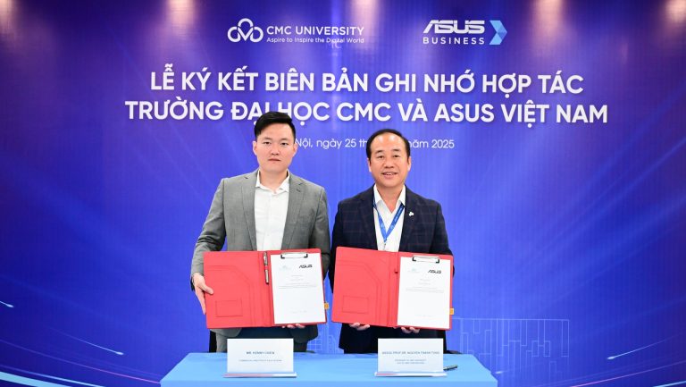 ASUS Việt Nam ký kết hợp tác với Trường Đại học CMC: Đồng hành và cung cấp laptop dành riêng cho sinh viên K4