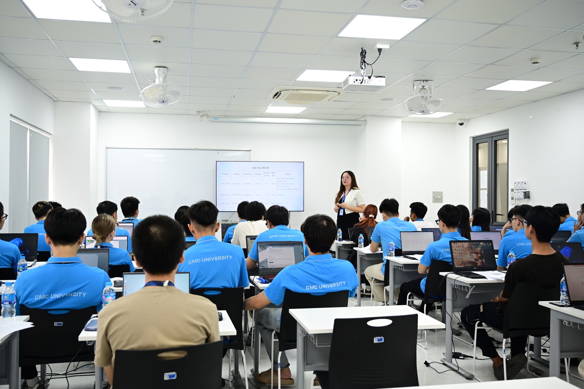 Sinh viên Trường Đại học CMC tham gia thi đánh giá năng lực đầu vào của CMC Global