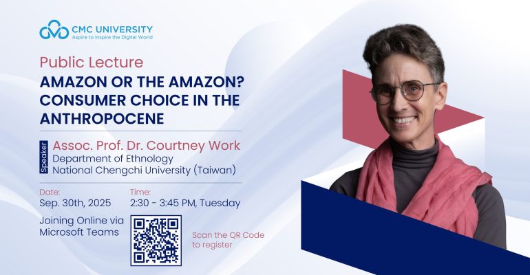 Bài giảng đại chúng (Public Lecture) “Amazon or the Amazon Consumer choice in the Anthropocene” (Nhân loại hay Hành tinh Lựa chọn tiêu dùng trong kỷ Nhân sinh)