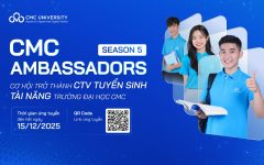 Banner trường đại học cmc tuyển dụng CTV tuyển sinh