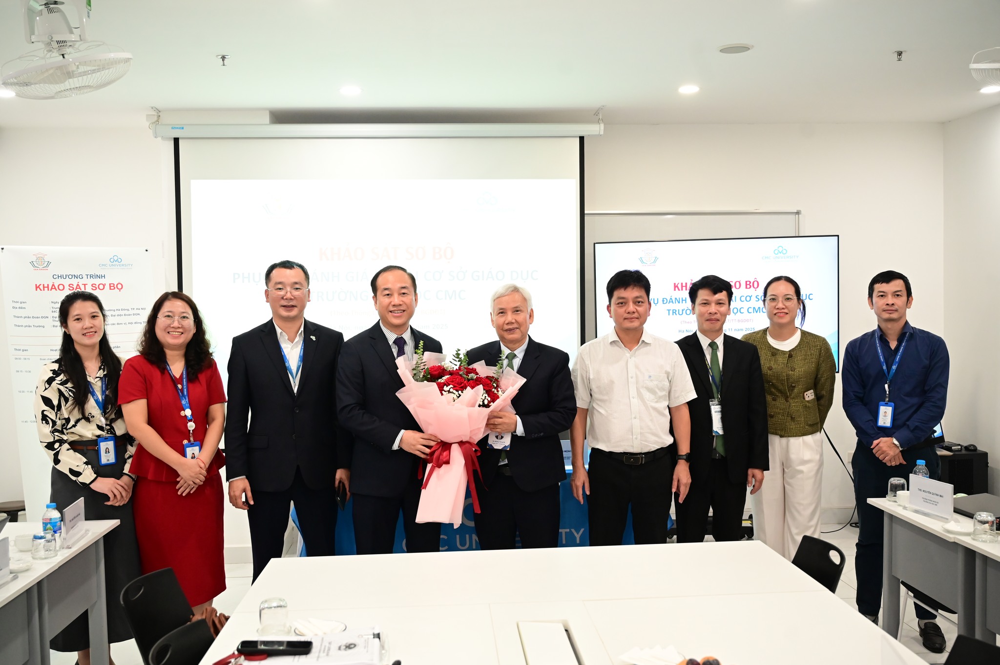 Trường Đại học CMC tiếp đón đoàn khảo sát sơ bộ từ Trung tâm Kiểm định chất lượng giáo dục Sài Gòn