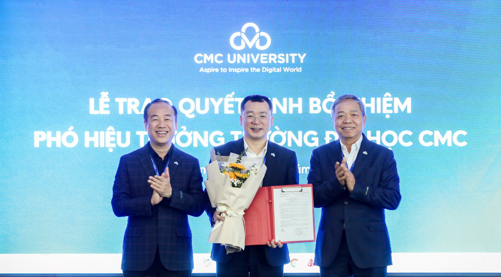 Lễ công bố và trao Quyết định bổ nhiệm ông Lê Anh Tuấn giữ chức vụ Phó Hiệu trưởng Trường Đại học CMC