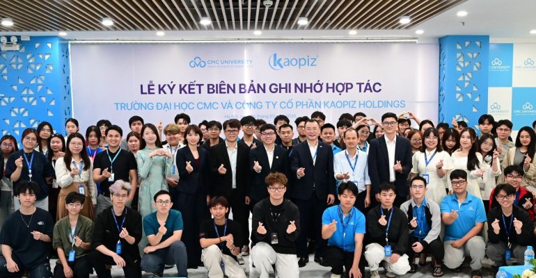 Trường Đại học CMC hợp tác với Kaopiz Holdings, gia tăng kết nối thực tập và việc làm cho sinh viên