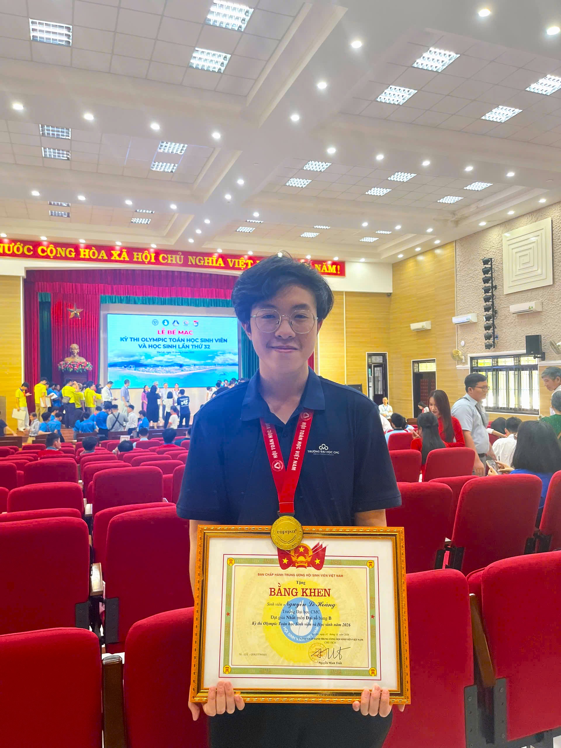 Đội tuyển sinh viên Trường Đại học CMC giành Huy chương Vàng và nhiều giải thưởng xuất sắc tại Kỳ thi Olympic Toán học toàn quốc năm 2026