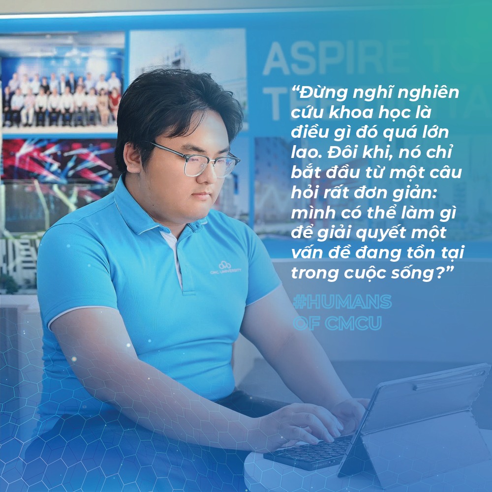 Humans of CMCU Sinh viên Trường Đại học CMC xây dựng hệ thống phát hiện người trên biển từ UAV, hỗ trợ cứu nạn thực tế